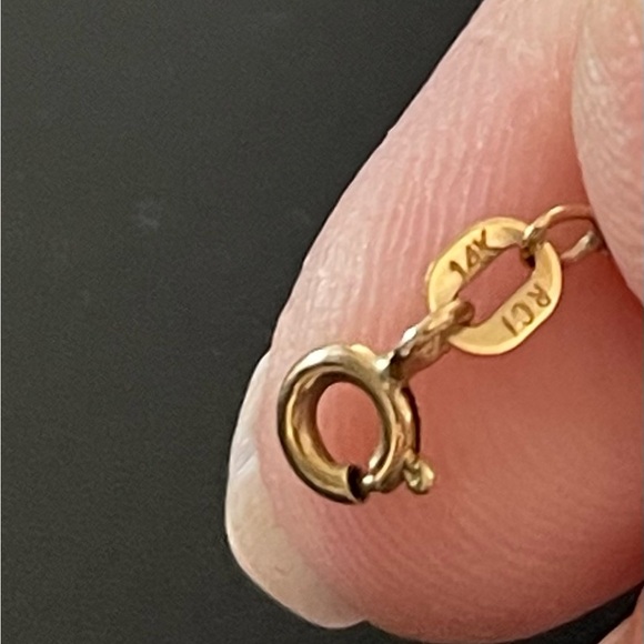 Vecceli Italy Silver and Gold Minimalist Necklace - Picture 2 of 4